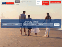 Tablet Screenshot of holidayaccom.com.au